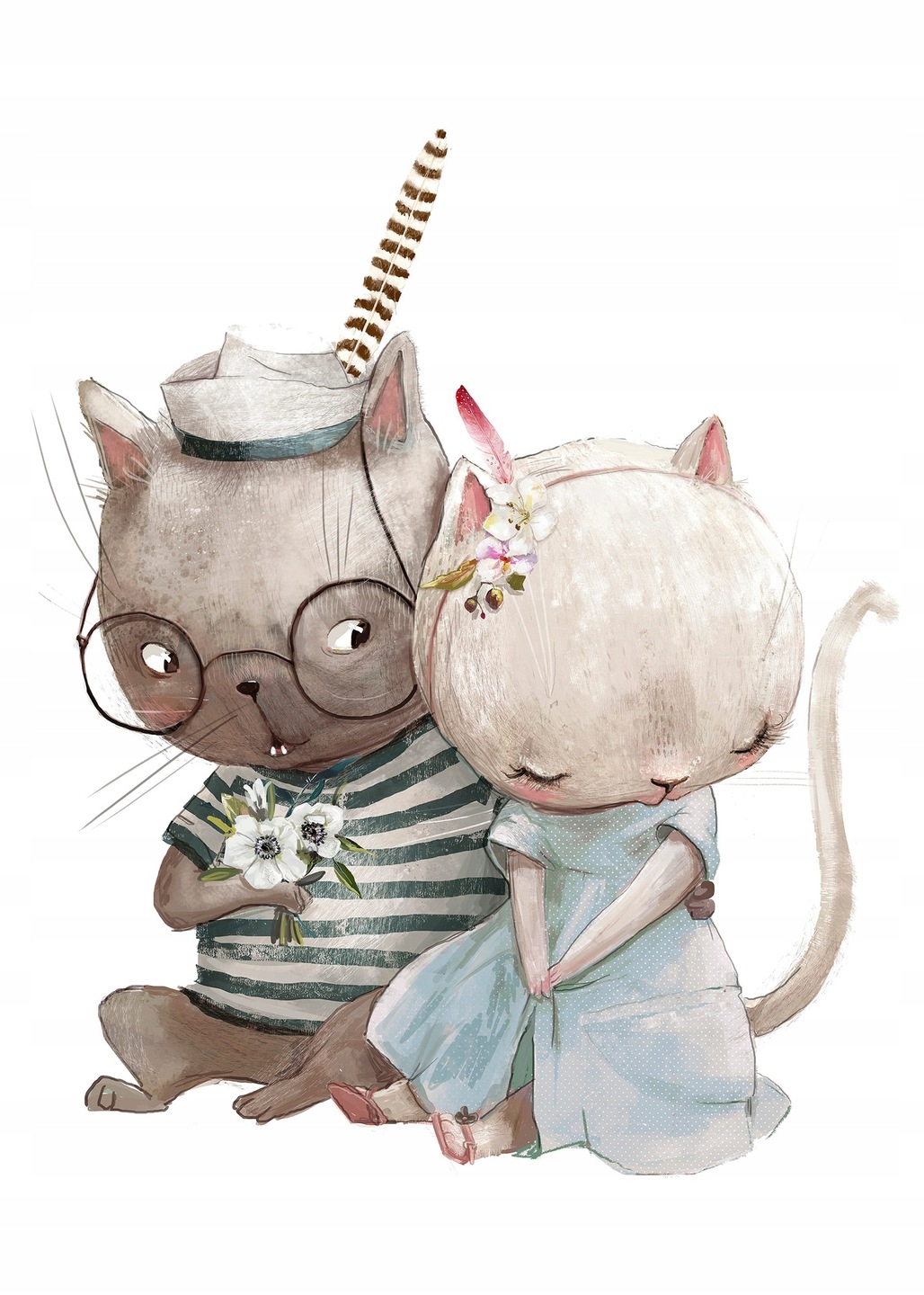 Poster - Kätzchen umarmen