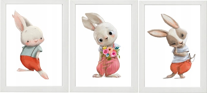 Poster - Hasen / 3er Set
