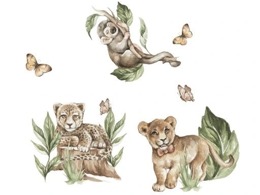 Wandtattoo - Safari-Cubs