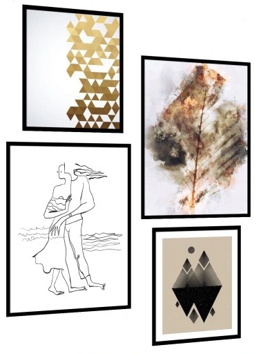 Poster - Modernes Bild / 4er-Set