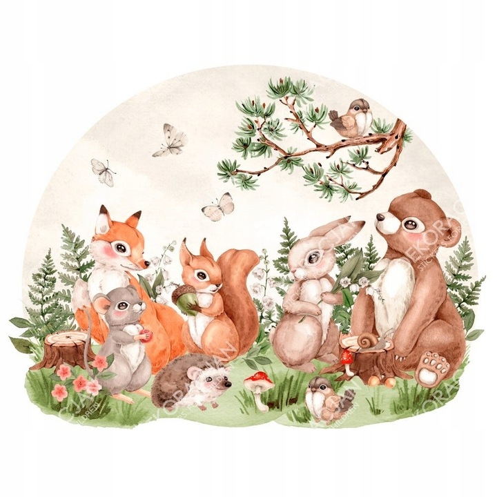 Wandtattoo - Waldtiere Nr.1