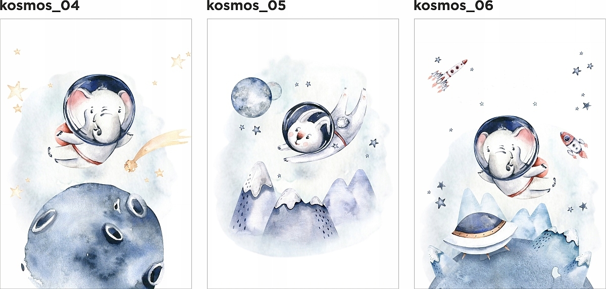 Poster - Sonnensystem / Kosmos 1 / 3er-Set