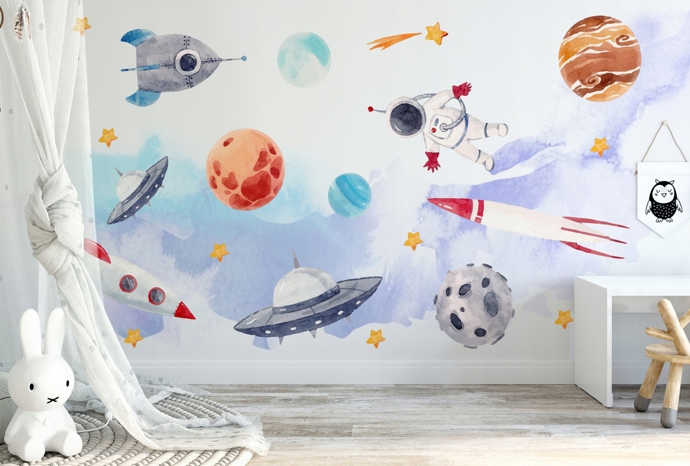 Wandtattoo - Weltraumraketen