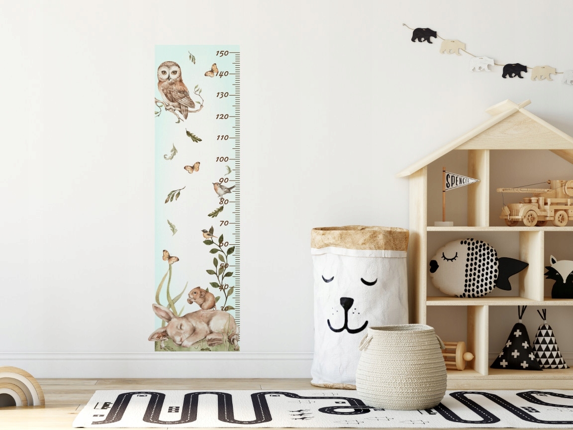 Wandtattoo - Schlafendes Häschen / Höhenmaß