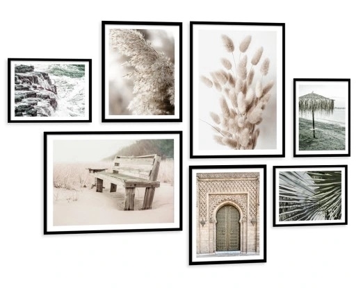 Poster - Pampas, Ufer / 7er-Set