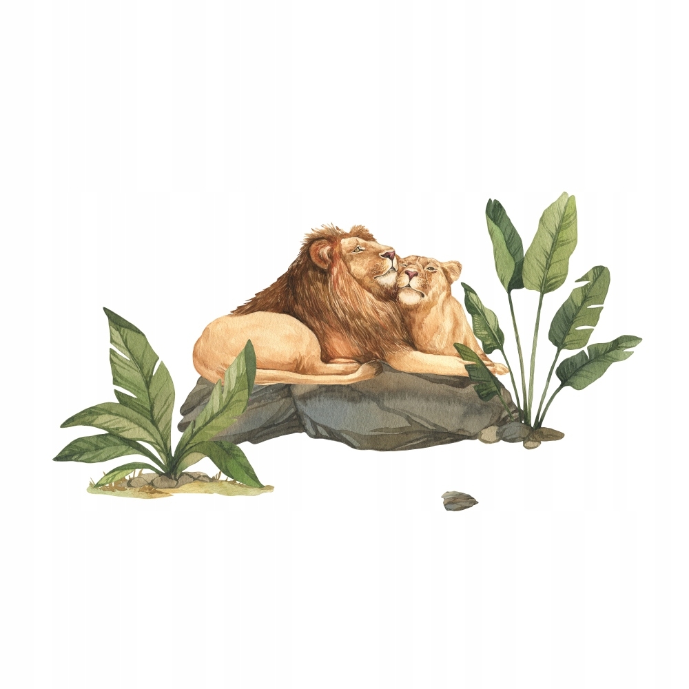 Wandtattoo - Safari-Löwen