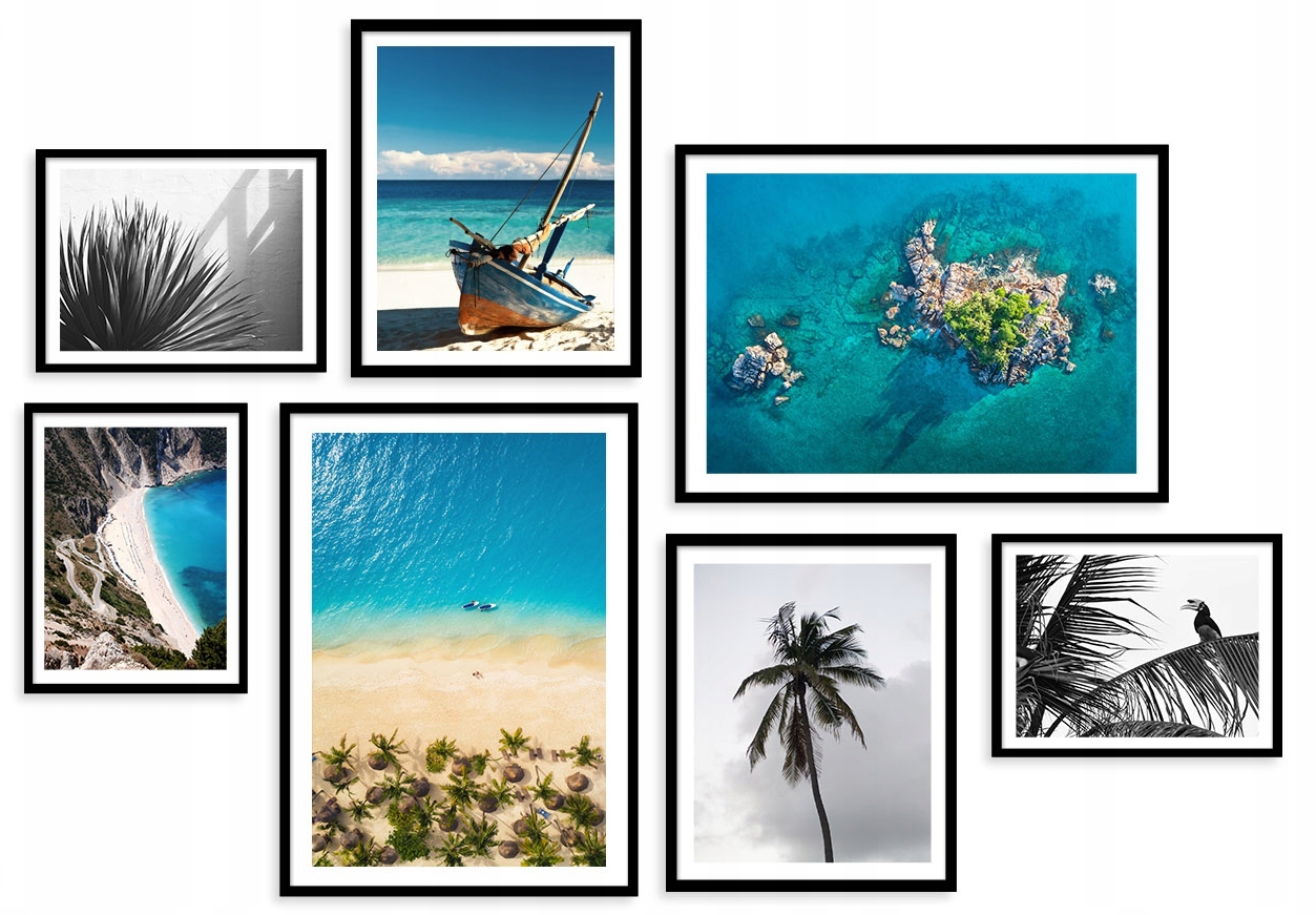 Poster - Meeresufer / 7er-Set