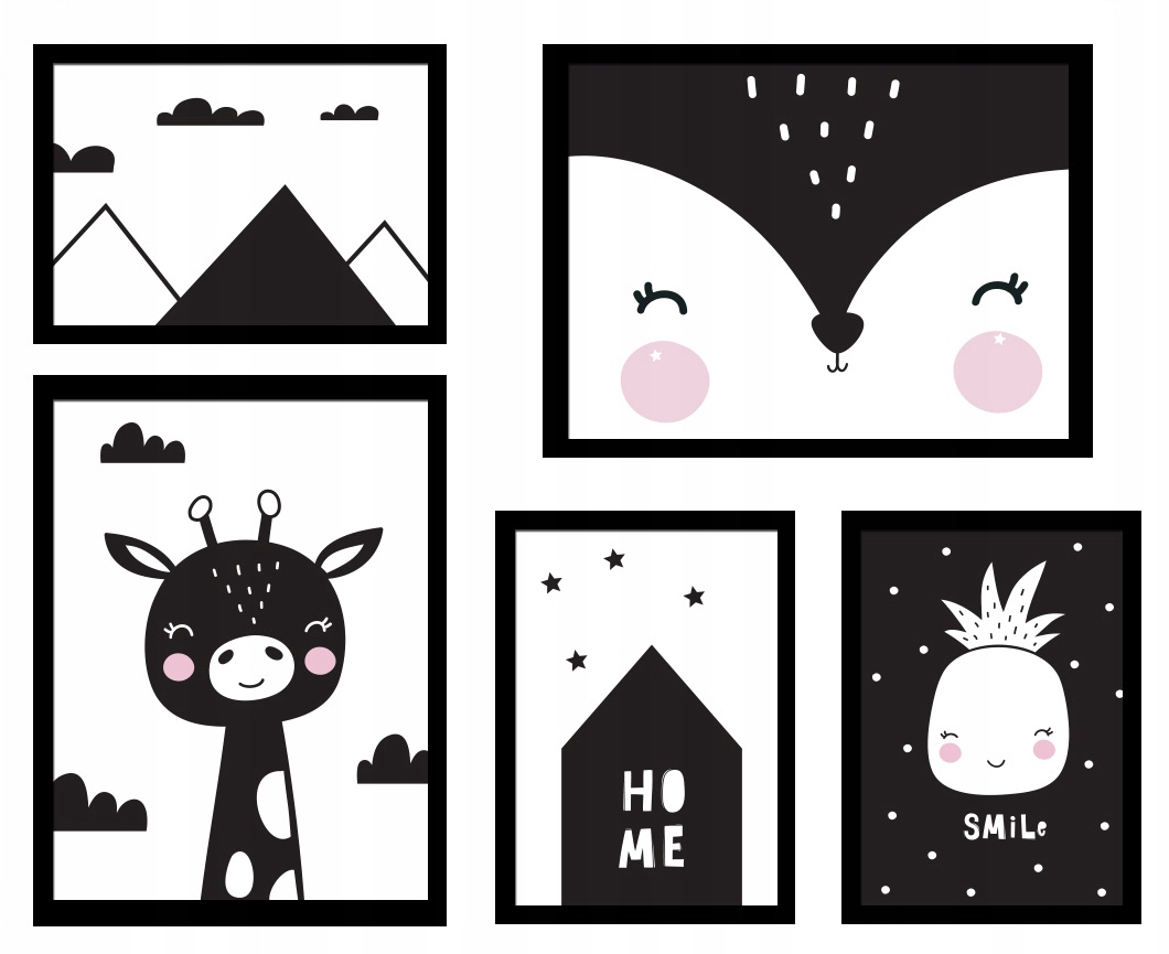 Poster - Home / Smile / 5er-Set