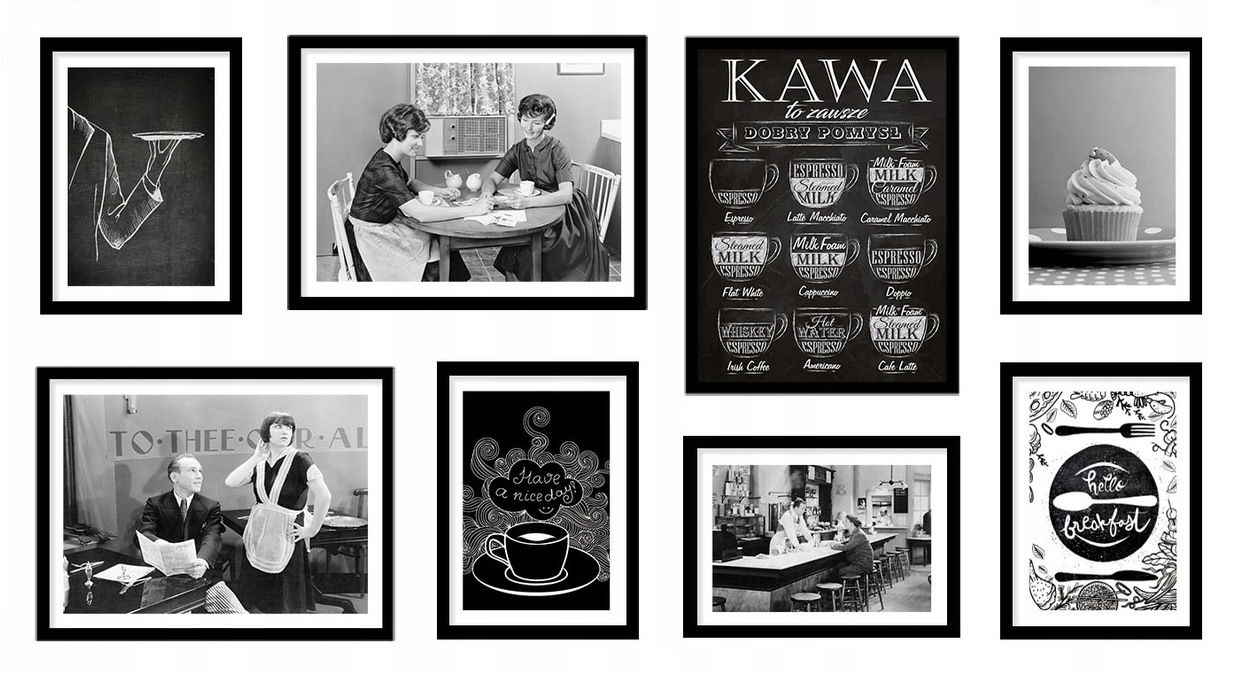 Poster - Kaffee / 02 / 8er-Set