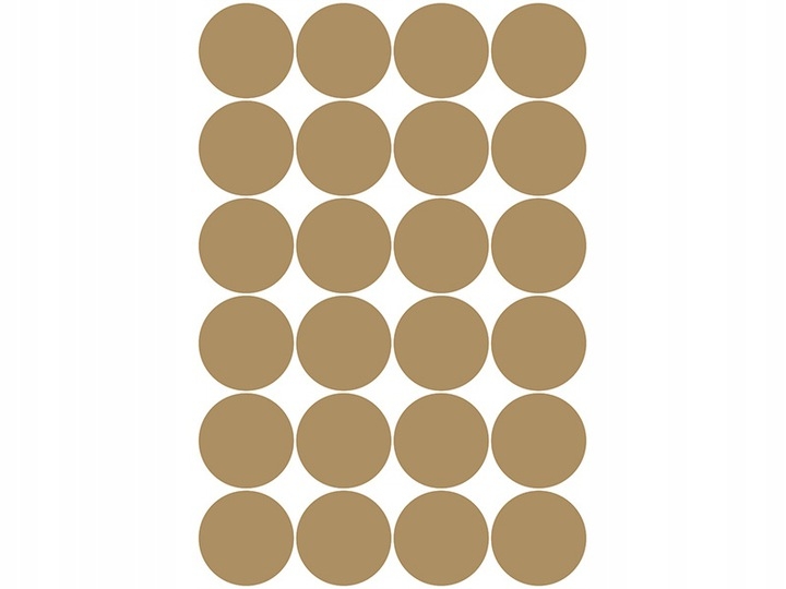 Wandtattoo - Punkte / Gold / 7cm