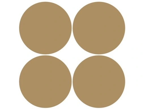 Wandtattoo - Punkte / Gold / 10 cm