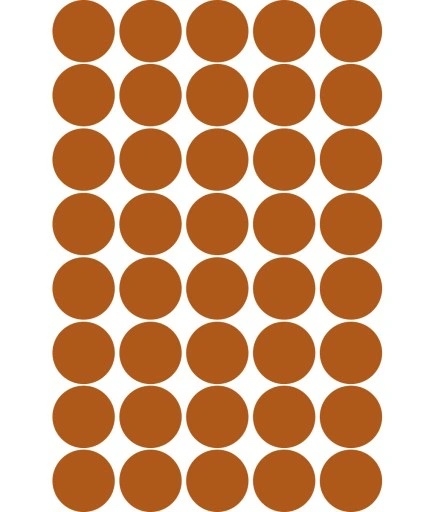 Wandtattoo - Punkte / Kupfer / 5cm