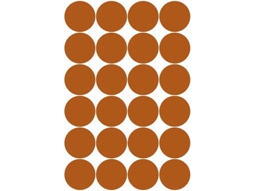 Wandtattoo - Punkte / Kupfer / 7cm