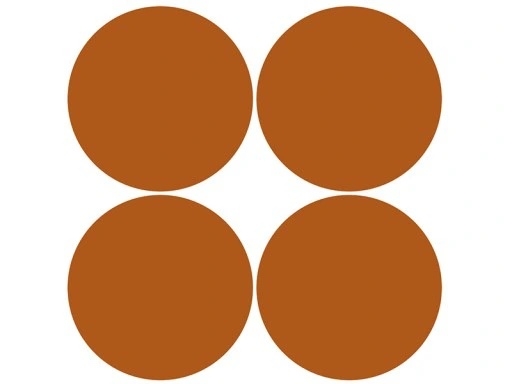 Wandtattoo - Punkte / Kupfer / 10 cm