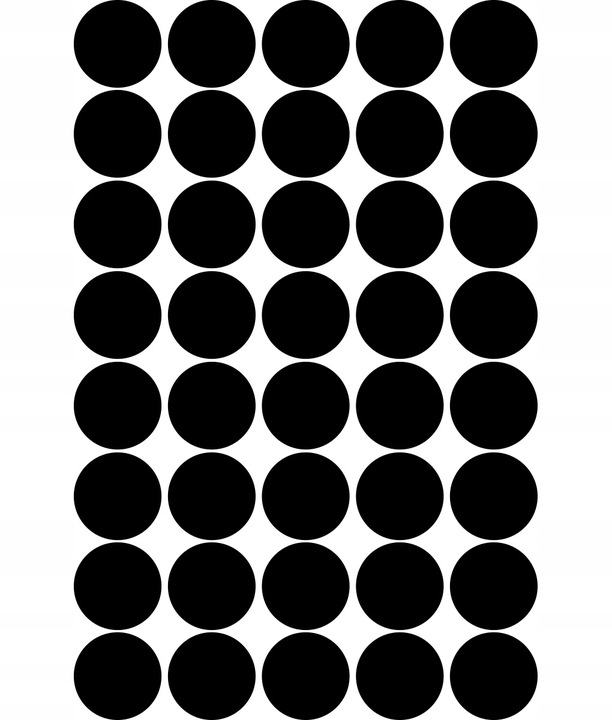 Wandtattoo - Punkte / Schwarz / 5cm