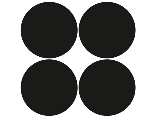 Wandtattoo - Punkte / Schwarz / 10 cm