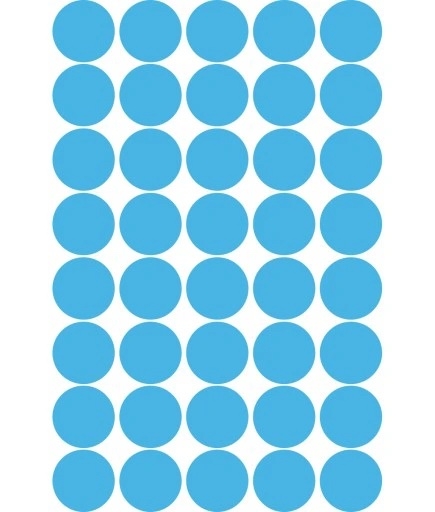 Wandtattoo - Punkte / Blau / 5cm