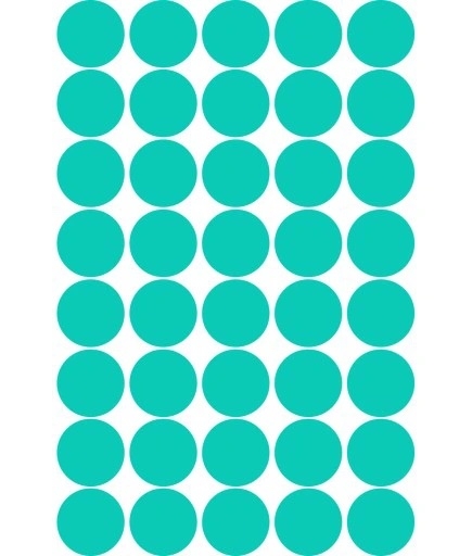 Wandtattoo - Punkte / Türkis / 5cm
