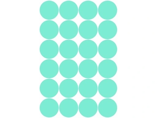 Wandtattoo - Punkte / Minze / 7cm