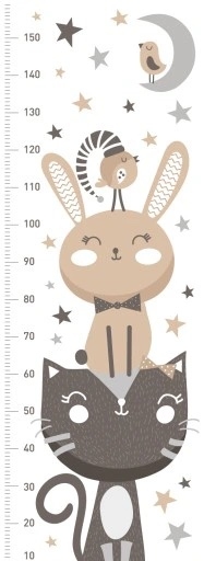 Wandtattoo - Höhenmaß / Katze