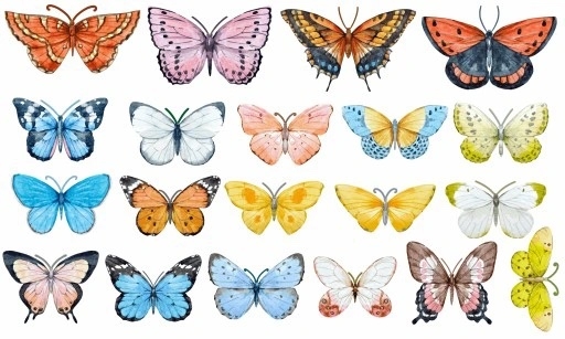 Wandtattoo - Schmetterlinge / 20er-Set