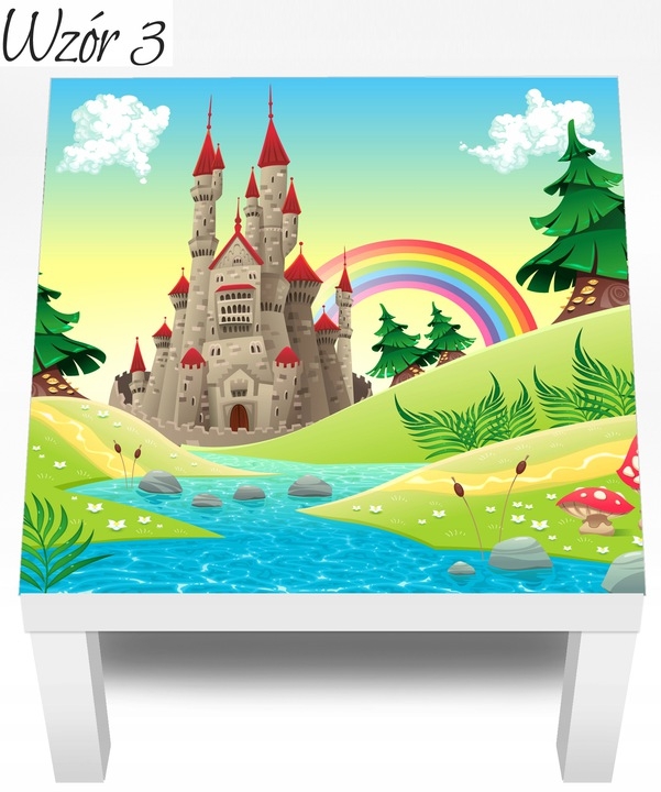 Wandtattoo - Schloss und Regenbogen