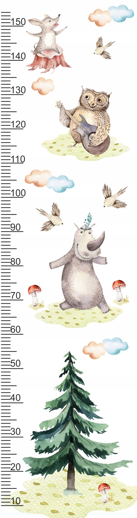 Wandtattoo - Waldgeschichten 2 / Höhenmaß
