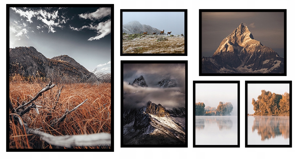 Poster - Berg / 6er-Set