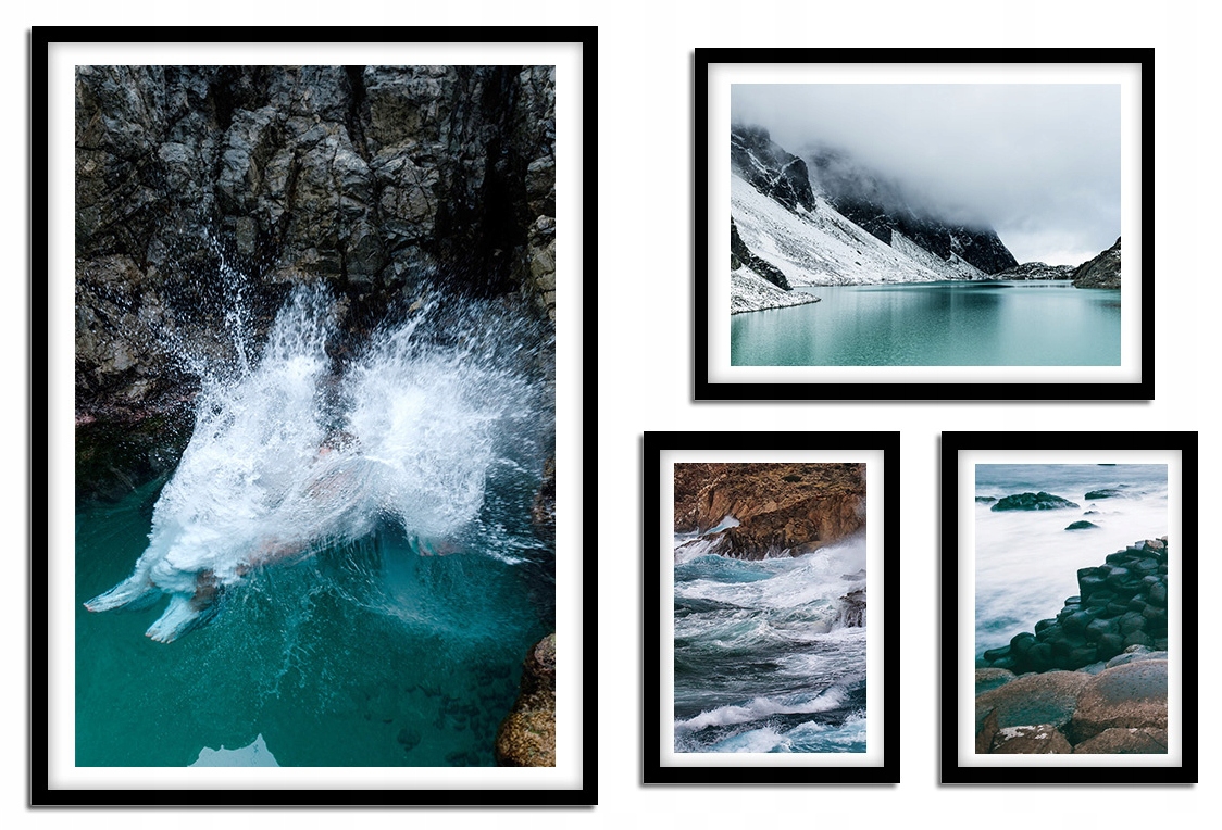 Poster - Gletscher / 4er-Set