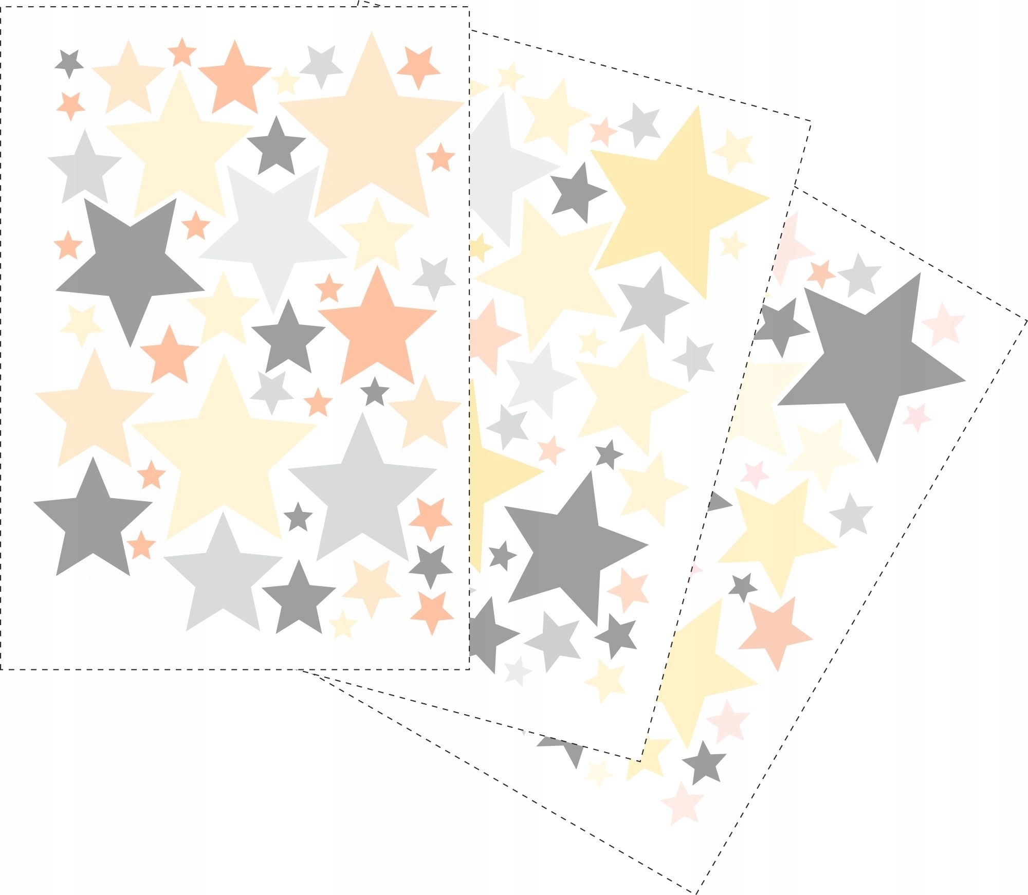 Wandtattoo - Sterne / Gelb