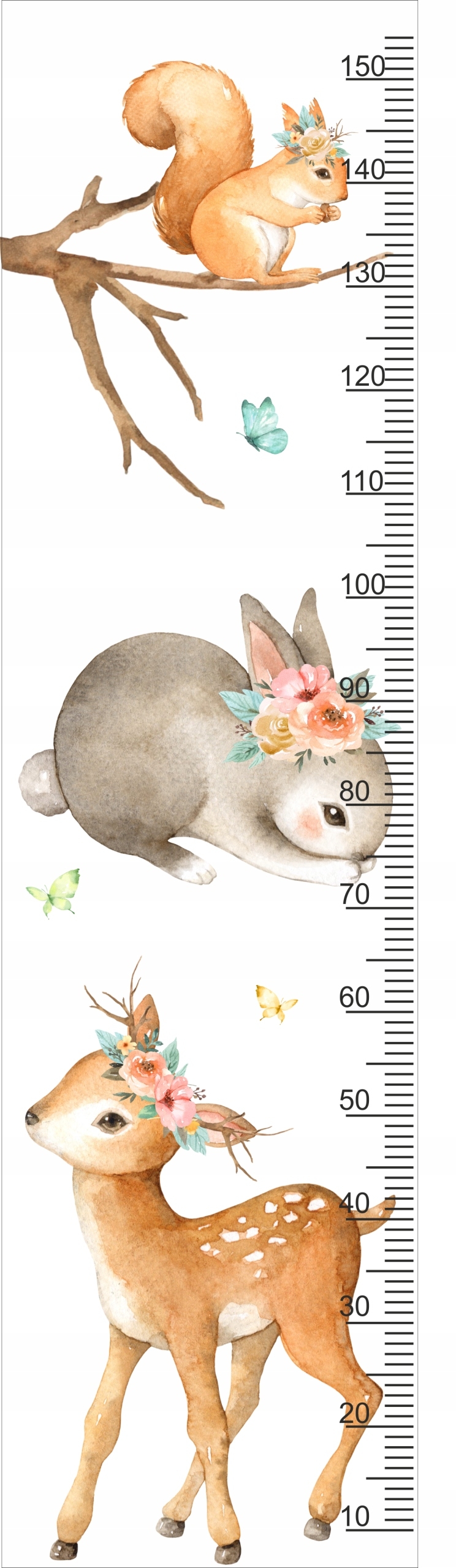 Wandtattoo - Waldgeschichten 3 / Höhenmaß