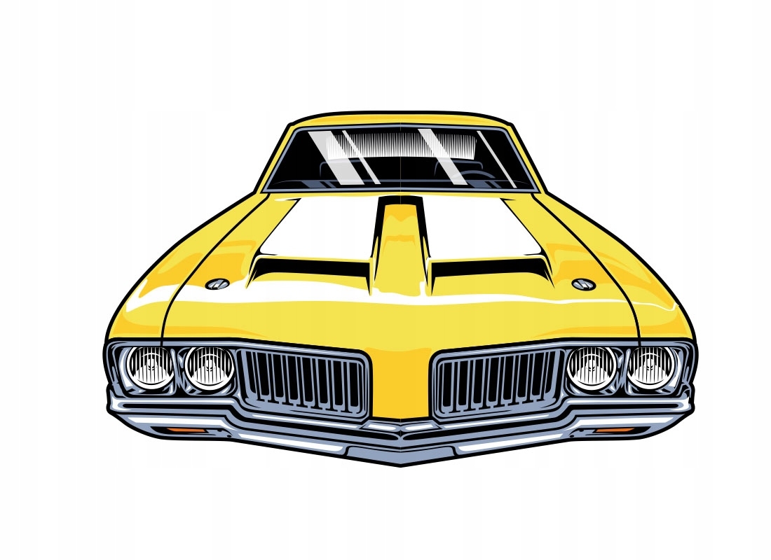 Wandtattoo - Retro Cadillac / 04