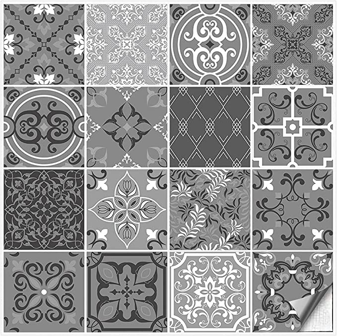 Fliesenaufkleber - Fineline-Dezent / 24 Stk