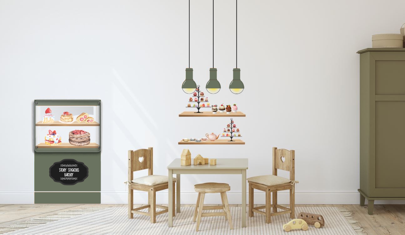 WANDTATTOO - GRAUE HÄUSER