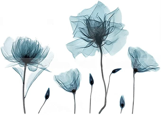 Wandtattoo - Blaue Blume