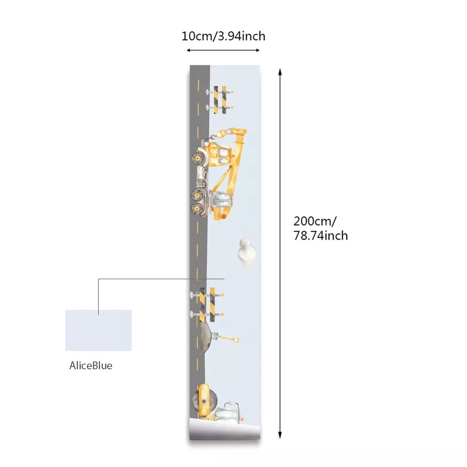 Wandtattoo - Baustelle / Bordürenaufkleber