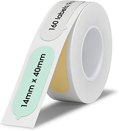 NIIMBOT Etiketten Aufkleber D-Serie 14 x 40 mm / 160 Stück / Bubble-B