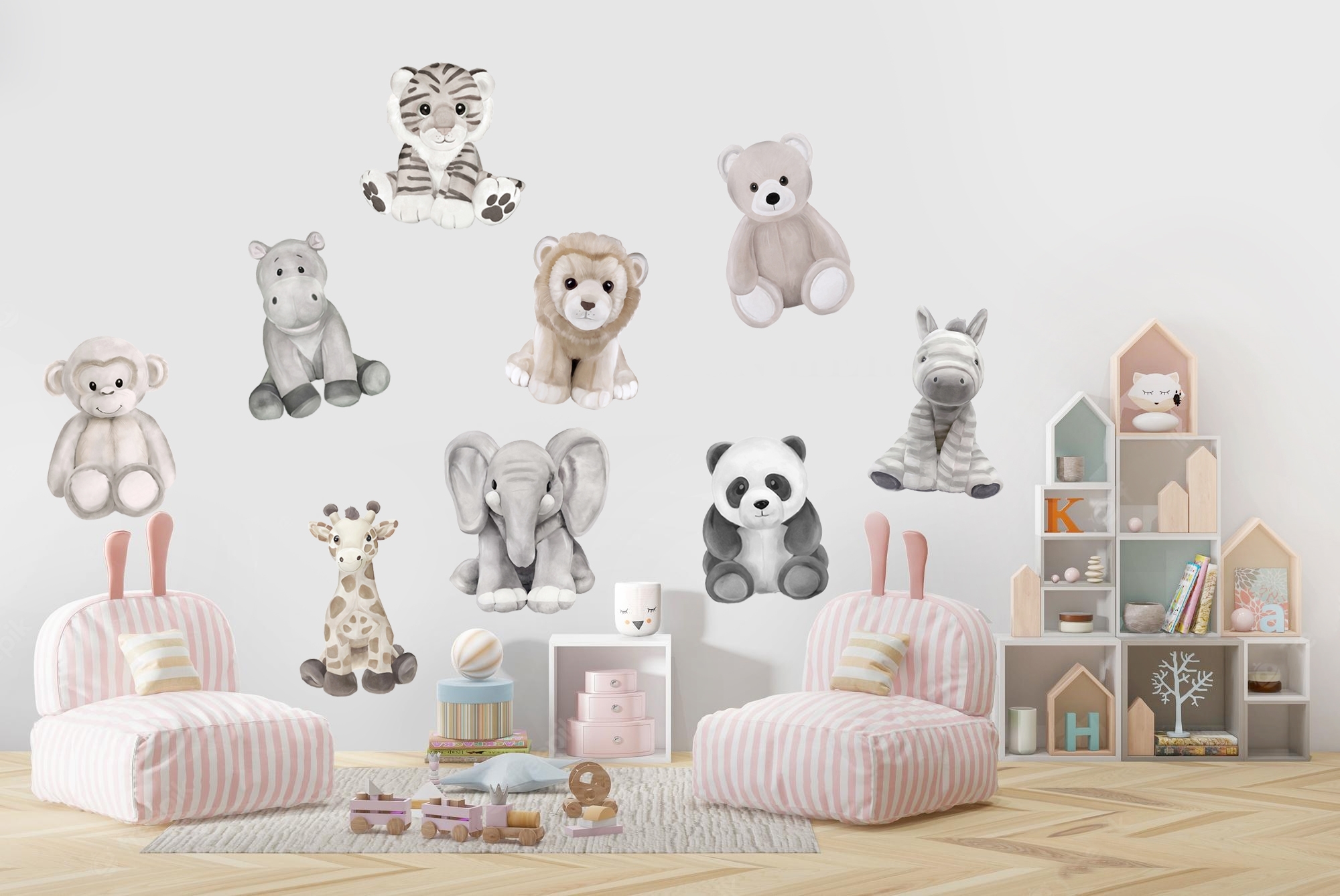 Wandtattoo - Cartoon Waldtiere