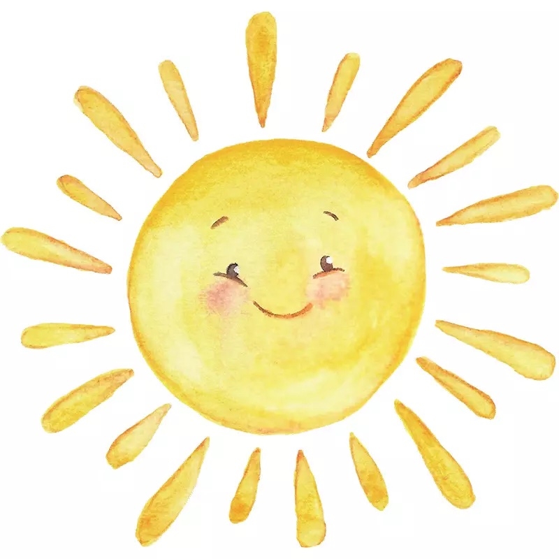 Wandtattoo - Cartoon-Sonne