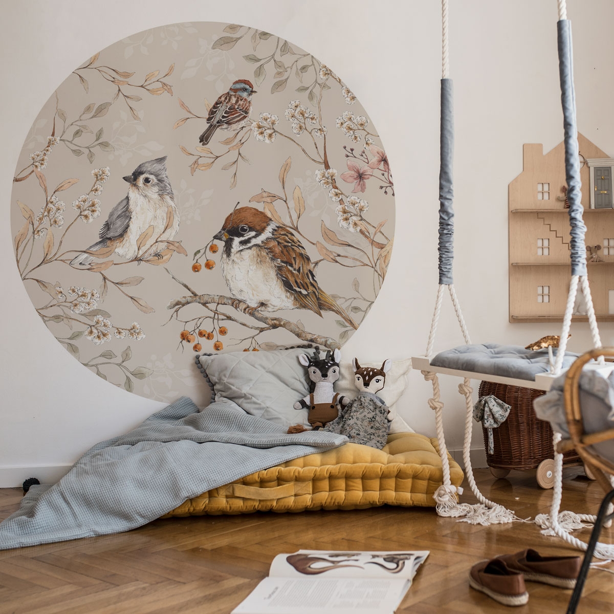 Wandtattoo - Vögel im Kreis