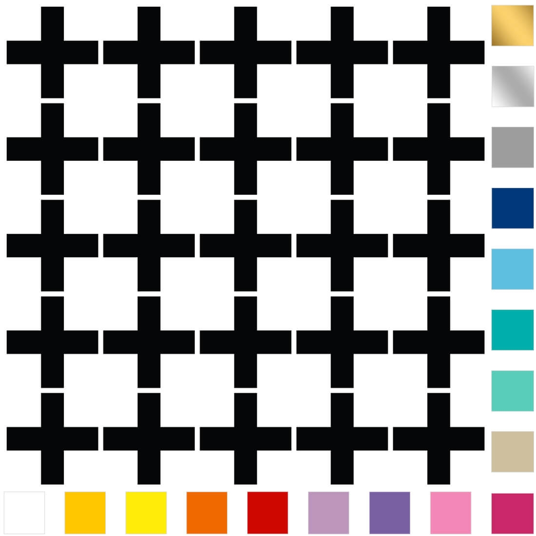 Wandtattoo - Kreuze / Groß