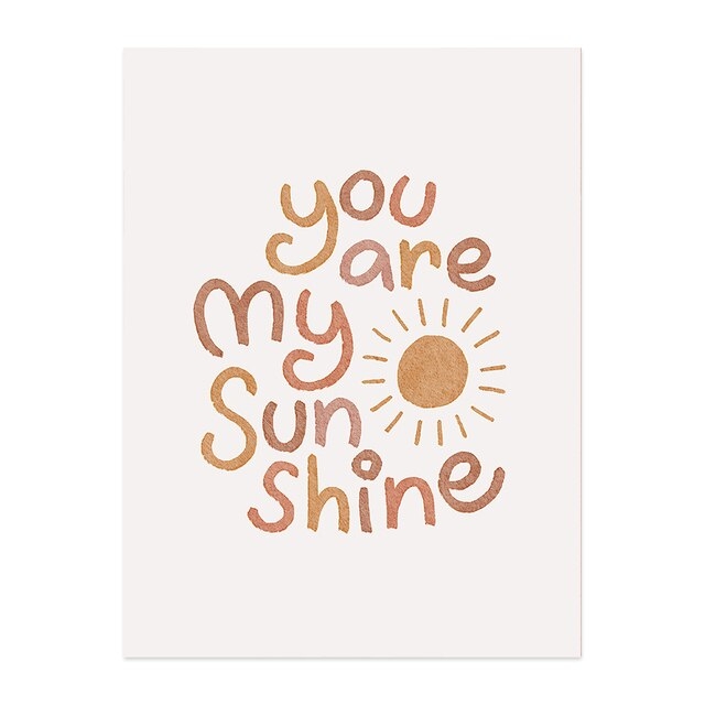 Poster - Abstrakte Kunst / You are my Sunshine