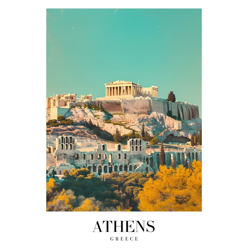 Poster Athen Griechenland