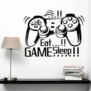Wandtattoo - Essen / Spiel / Schlafen 2