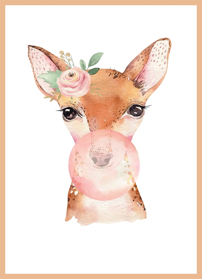 Poster - Hirsch / Kaugummi