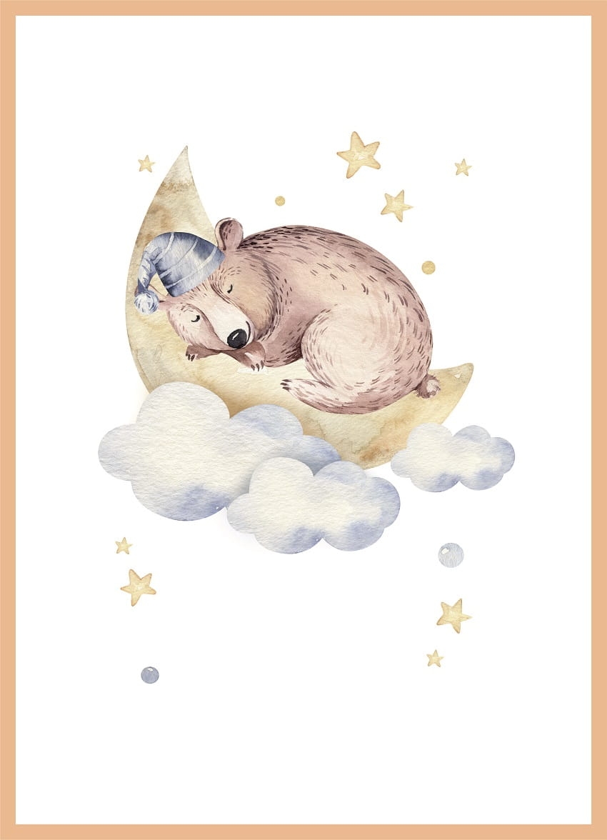 Poster - Schlafender Bär