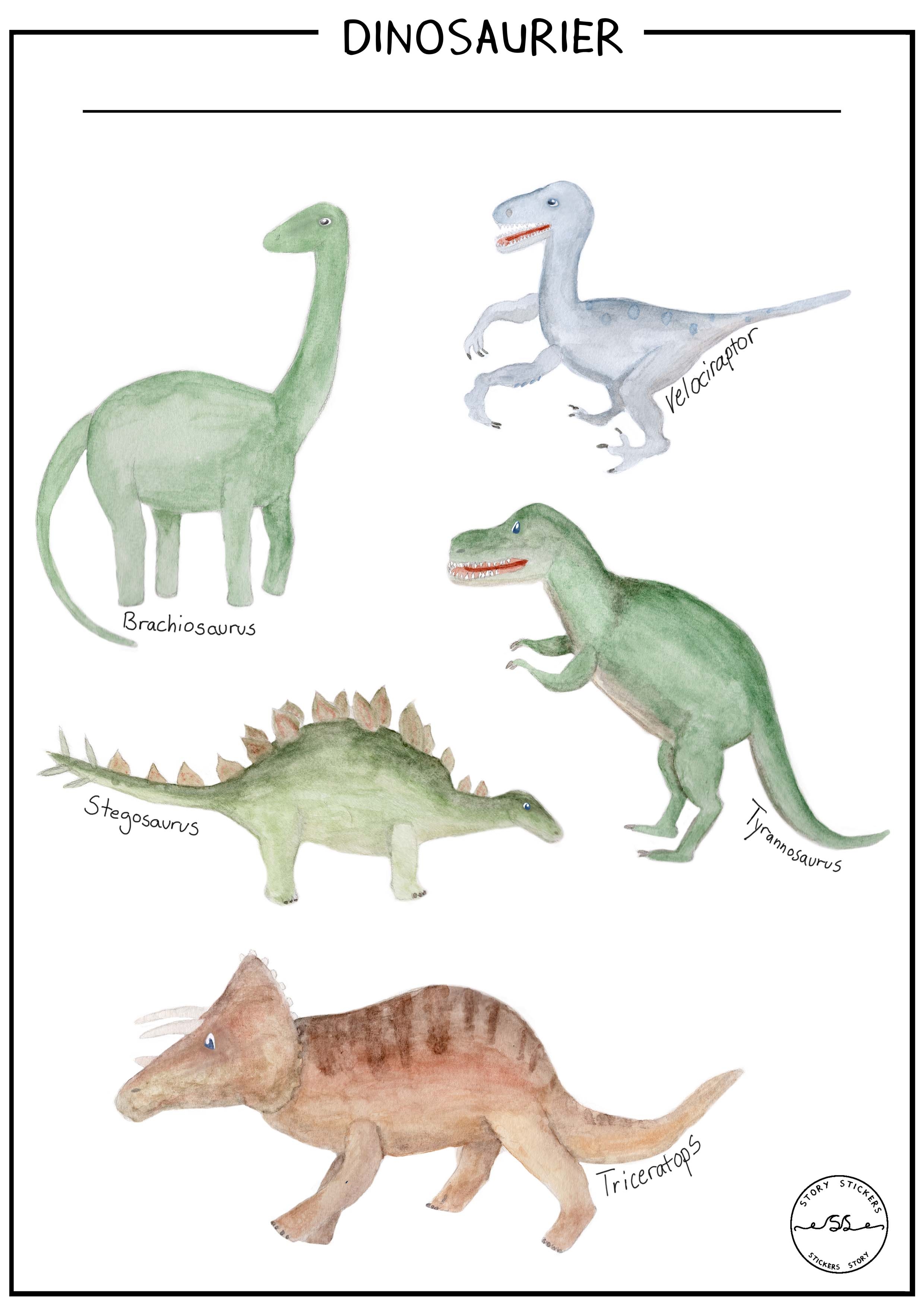 Plakat - Dinosaurier