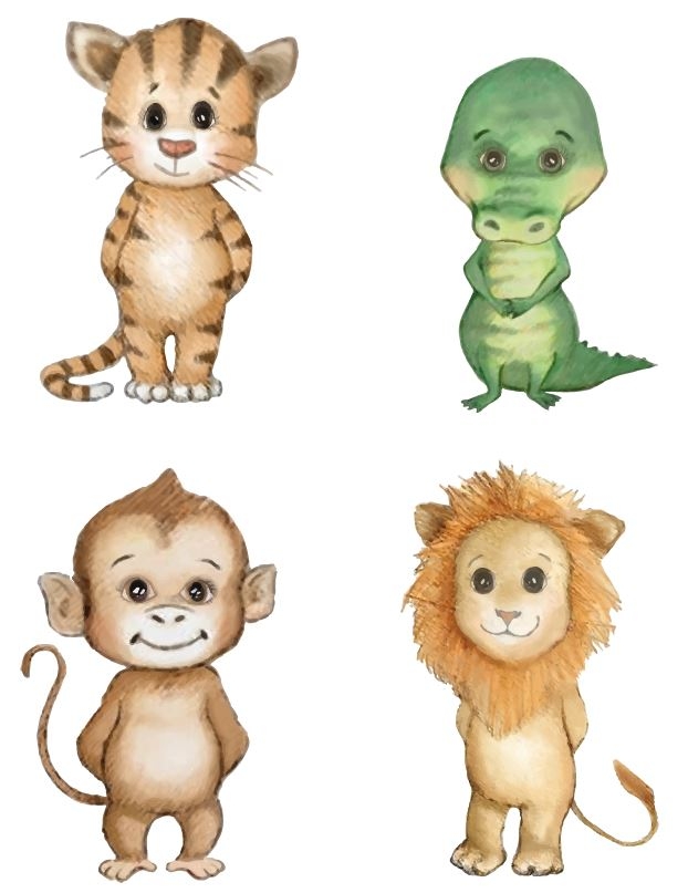 Wandtattoo - Dschungelfreunde