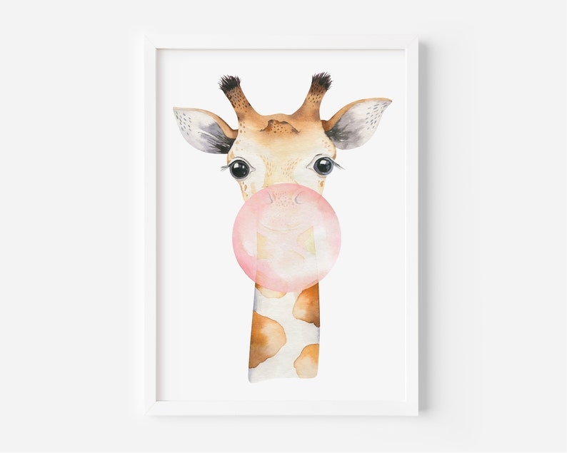 Poster - Giraffen-Kaugummi