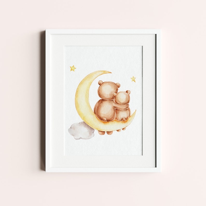 Poster - Süßer Mama- und Babybär